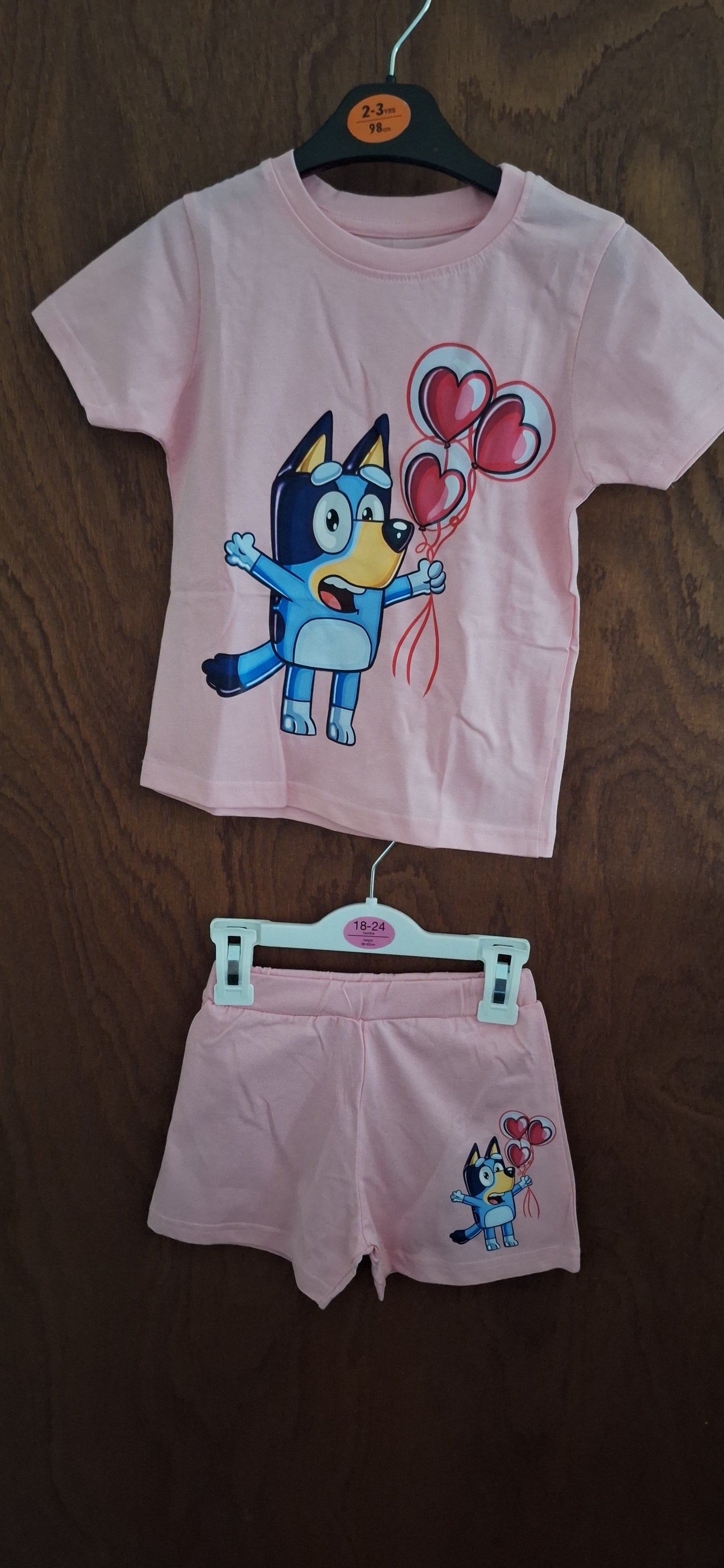 children t-shirt and short set