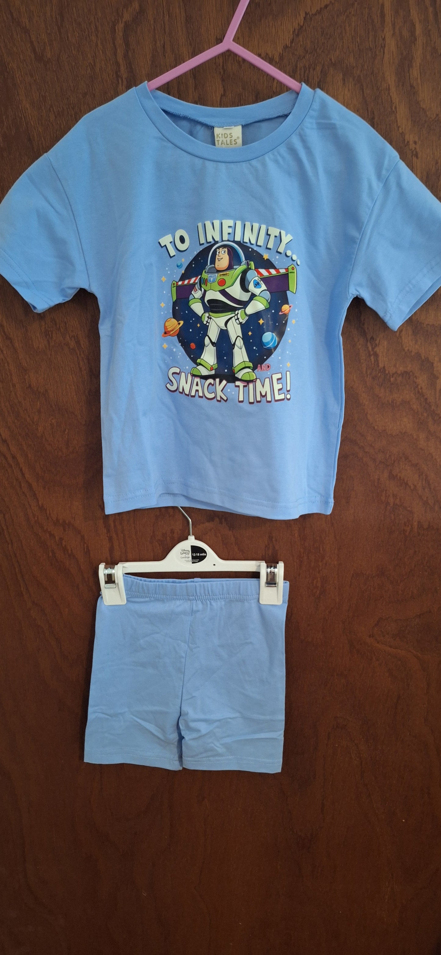 children t-shirt and short set