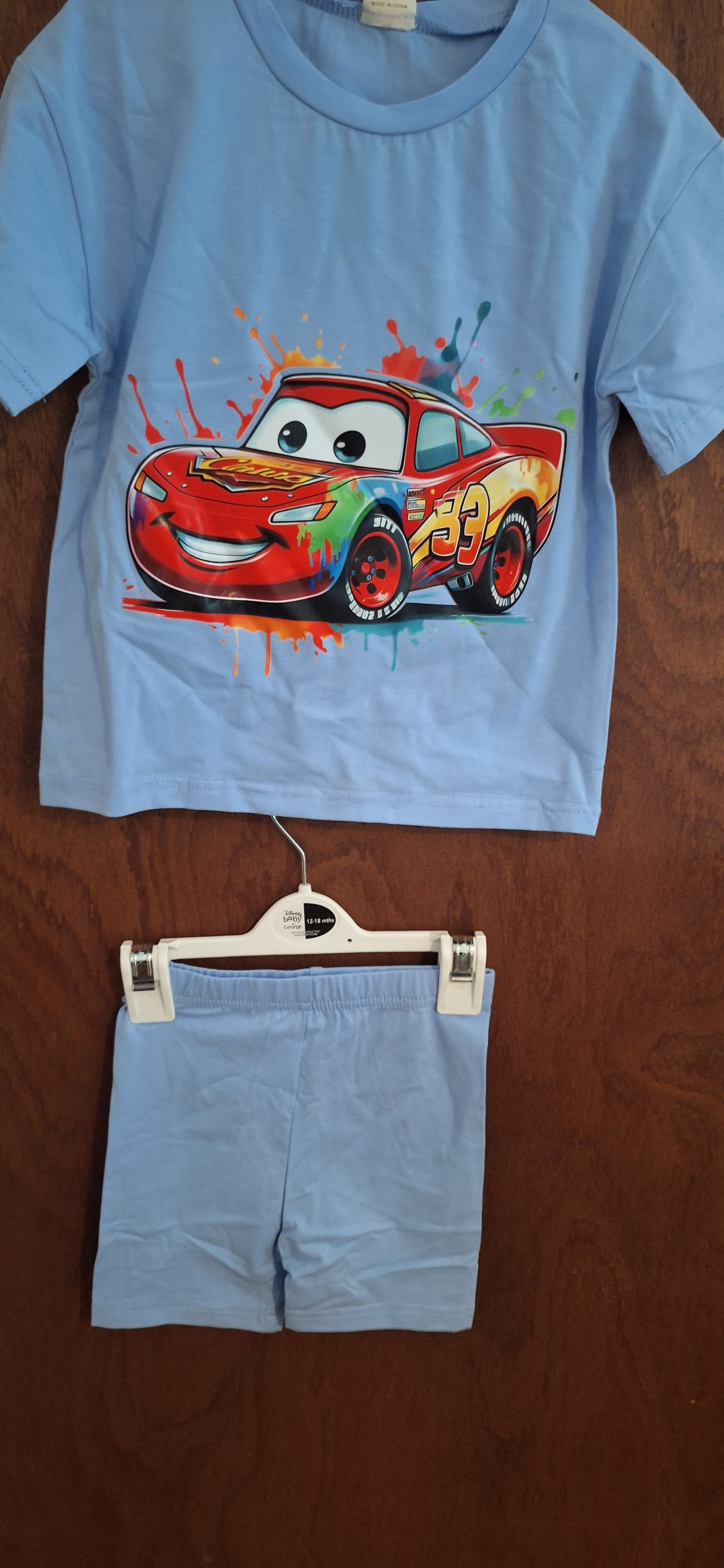 children t-shirt and short set